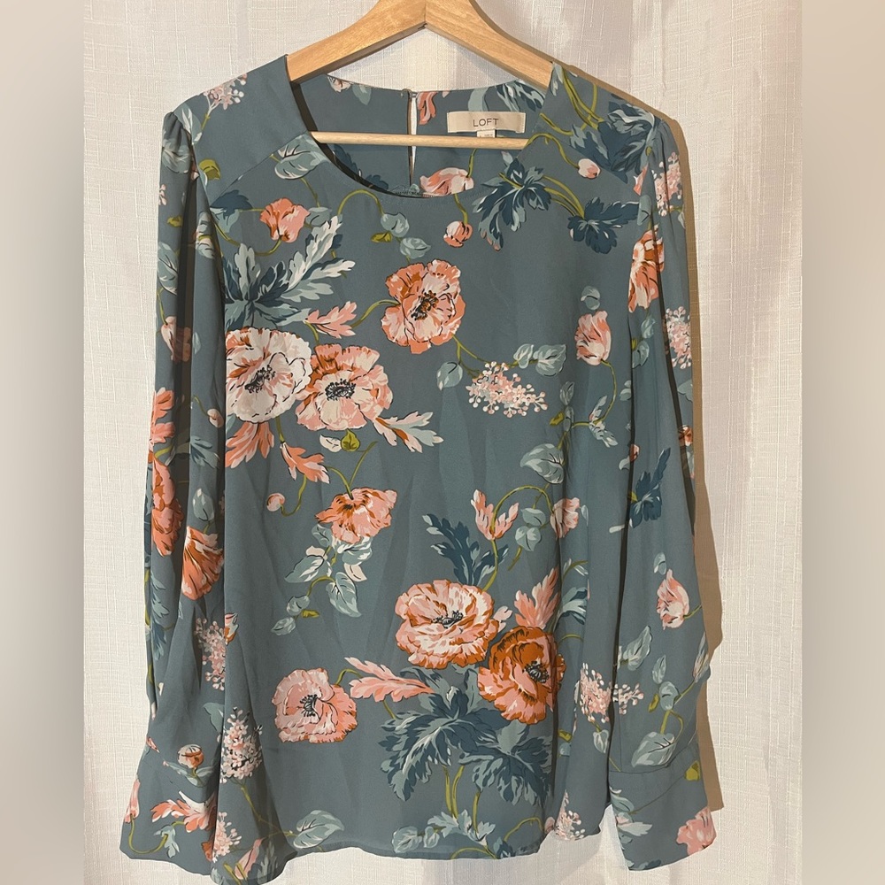 Anne Taylor floral shirt